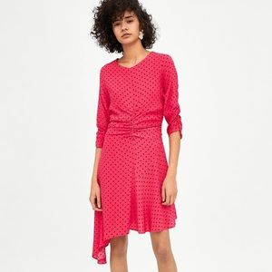 Zara pink polka dot dress sz Small & Medium NWT